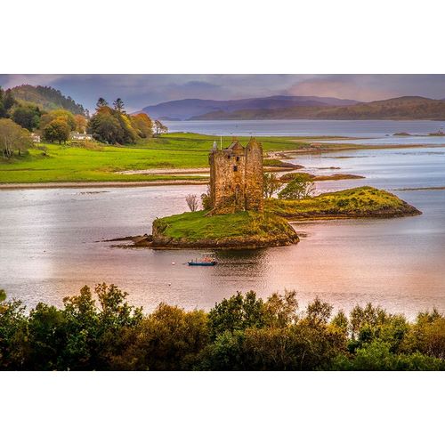 Castle Stalker built on a small Island near Port Appin 14th Century-Scotland